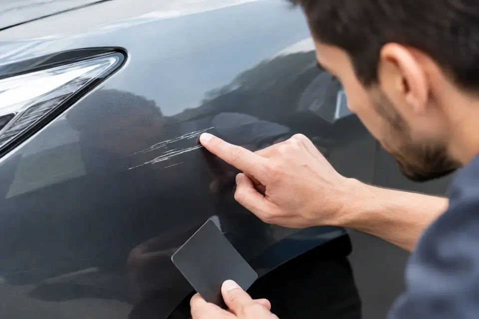 Spot Repair bei Lackkratzern richtig beurteilen – Symbolbild (KI-generiert)